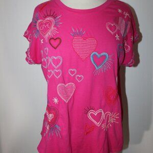 Johnny Was Biya JWLA Jade 3J Workshop Embroidered T-Shirt Top M